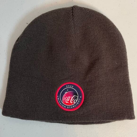 Coca-Cola Beanie Hat for Women Gray Mission Starlight 2022 Novelty - Picture 1 of 2